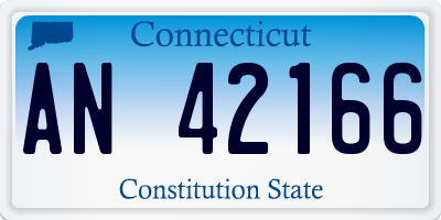 CT license plate AN42166