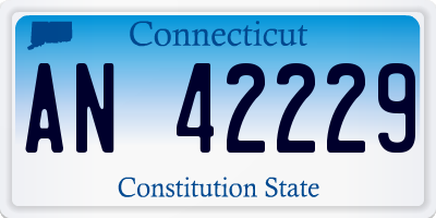CT license plate AN42229