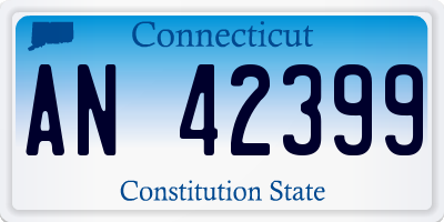 CT license plate AN42399