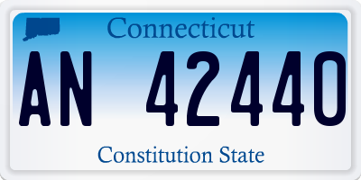 CT license plate AN42440