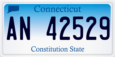 CT license plate AN42529