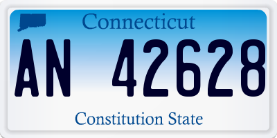 CT license plate AN42628