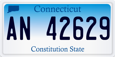 CT license plate AN42629