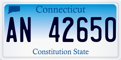 CT license plate AN42650