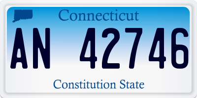 CT license plate AN42746
