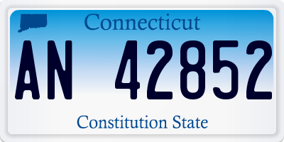 CT license plate AN42852