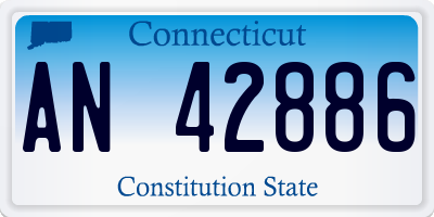 CT license plate AN42886