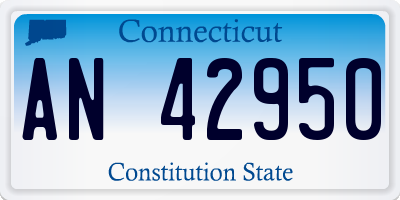CT license plate AN42950