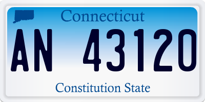 CT license plate AN43120