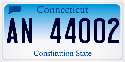 CT license plate AN44002