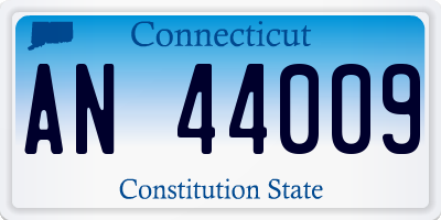 CT license plate AN44009