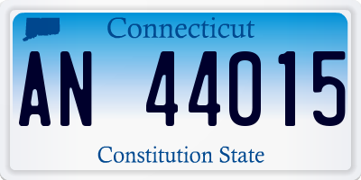 CT license plate AN44015