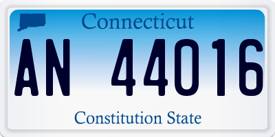 CT license plate AN44016