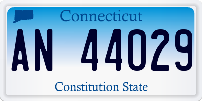 CT license plate AN44029