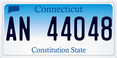 CT license plate AN44048