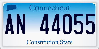 CT license plate AN44055