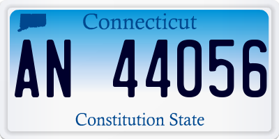 CT license plate AN44056