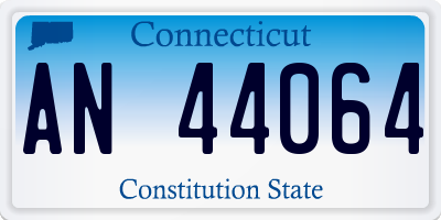CT license plate AN44064