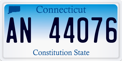 CT license plate AN44076