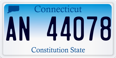 CT license plate AN44078
