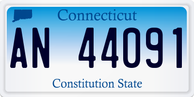 CT license plate AN44091