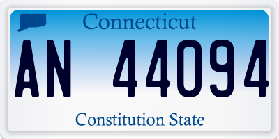 CT license plate AN44094
