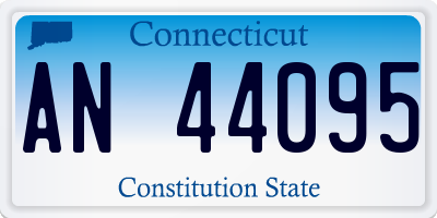 CT license plate AN44095
