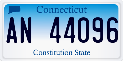 CT license plate AN44096