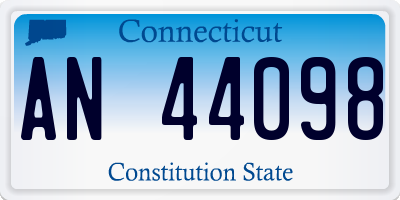 CT license plate AN44098
