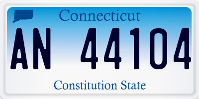 CT license plate AN44104