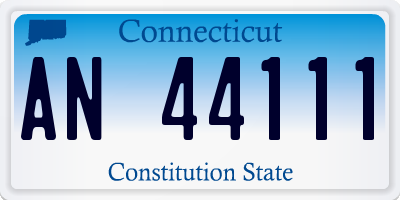 CT license plate AN44111
