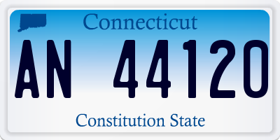 CT license plate AN44120