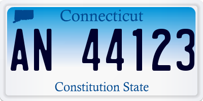 CT license plate AN44123