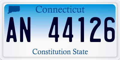 CT license plate AN44126