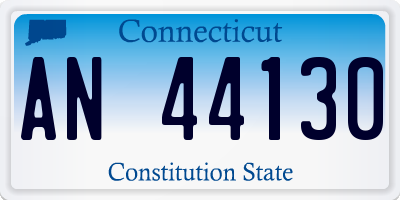 CT license plate AN44130