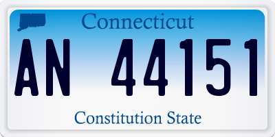 CT license plate AN44151