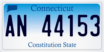 CT license plate AN44153