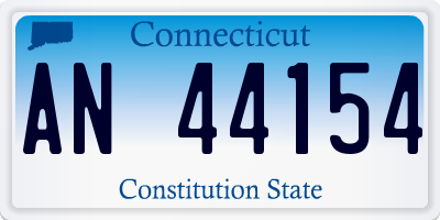 CT license plate AN44154