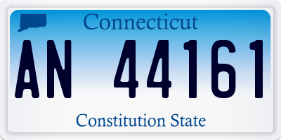 CT license plate AN44161