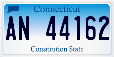 CT license plate AN44162