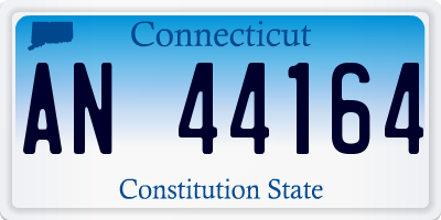 CT license plate AN44164