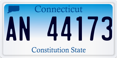 CT license plate AN44173