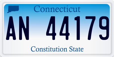 CT license plate AN44179