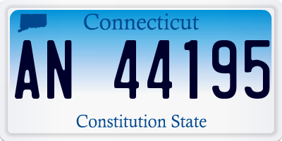 CT license plate AN44195