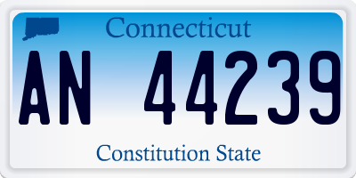 CT license plate AN44239