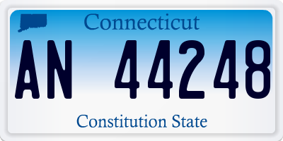 CT license plate AN44248