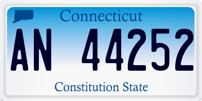CT license plate AN44252