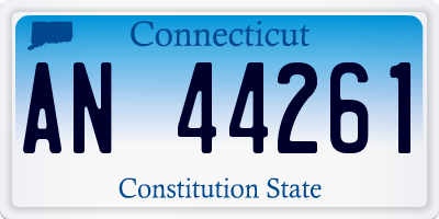 CT license plate AN44261