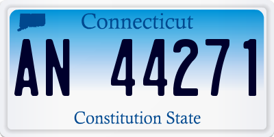 CT license plate AN44271