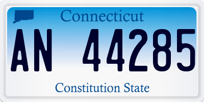 CT license plate AN44285